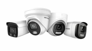 a variety of security cameras